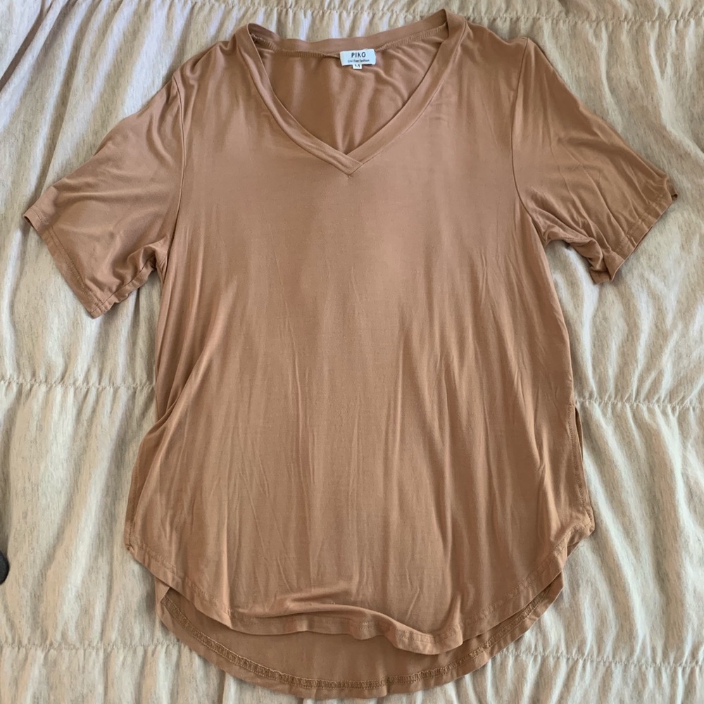 Burnt yellow Piko top from Dress Up